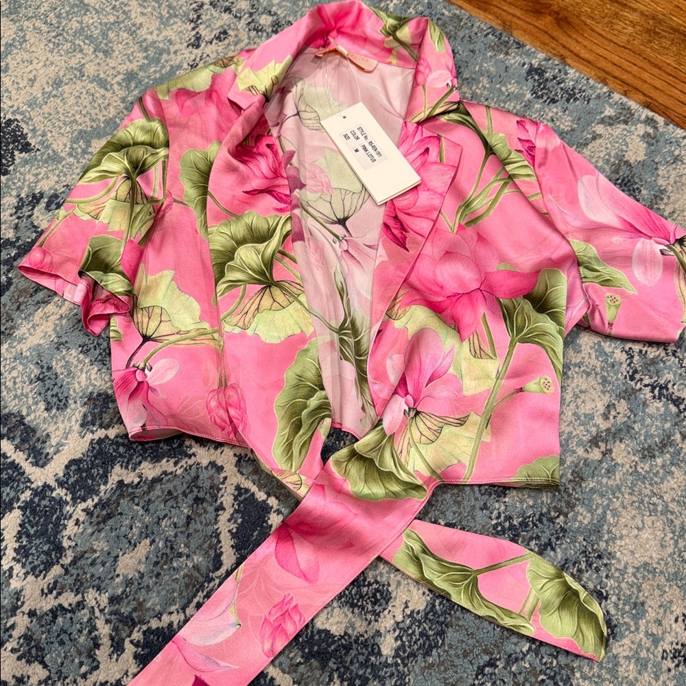 NWT Rococo Sand Rue silk top medium - Picture 4 of 5